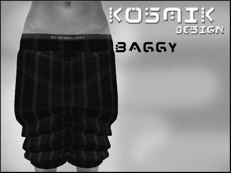 Second Life Marketplace - KOSMIK BAGGY PANTS CHARCOAL